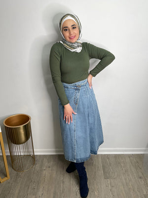 
            
                Load image into Gallery viewer, Missy Denim Skirt
            
        